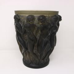 Rene Lalique Topaz Glass Bacchantes Vase - 3598828