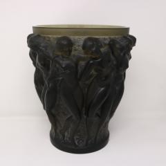 Rene Lalique Topaz Glass Bacchantes Vase - 3598830