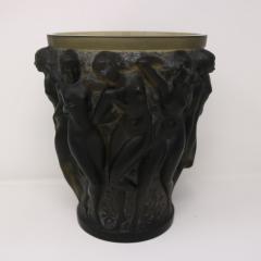 Rene Lalique Topaz Glass Bacchantes Vase - 3598831