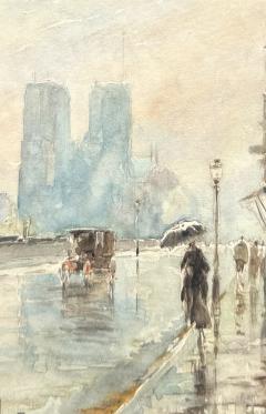 Rene Levert Notre Dame Paris in the Rain  - 4788996