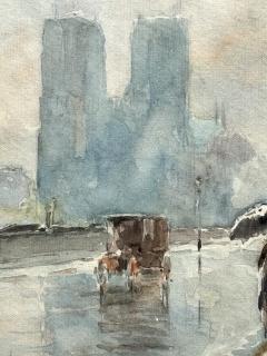 Rene Levert Notre Dame Paris in the Rain  - 4789007