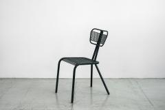 Rene Malaval RENE MALAVAL PERFORATED METAL CHAIRS SET OF 4 - 1019635