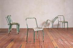 Rene Malaval Rene Malaval Perforated Chairs set of 6 - 4530765