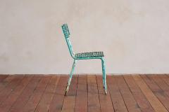 Rene Malaval Turquoise Rene Malaval Bistro Chairs set of 6 - 4440091