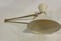 Rene Mathieu Adjustable Mid Century French Wall Sconce Single - 3356307