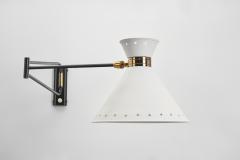 Rene Mathieu Ren Mathieu Diabolo Wall Lamp for Lunel France 1950s - 4242756