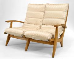 Rene Melin French 1950s Beechwood 3 Piece Salon Set - 424888