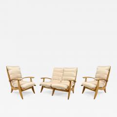 Rene Melin French 1950s Beechwood 3 Piece Salon Set - 425573