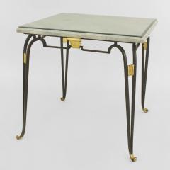 Rene Prou French 1940s Square Iron Game Table - 447270