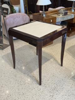 Rene Prou French Art Deco Flip Top Games Table with Checkerboard Inlay - 4750088