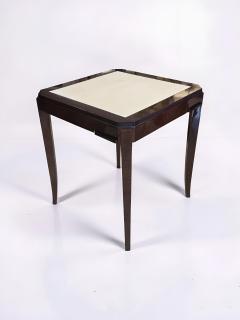 Rene Prou French Art Deco Flip Top Games Table with Checkerboard Inlay - 4751650