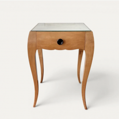 Rene Prou French Art Deco Sycamore End Tables attributed to Ren Prou circa 1940 - 4612729
