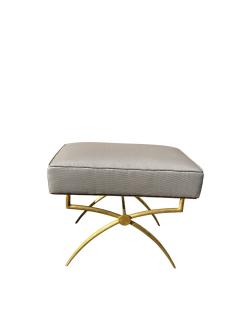 Rene Prou Pair of 1940s wrought iron stools by Ren Prou - 4502185