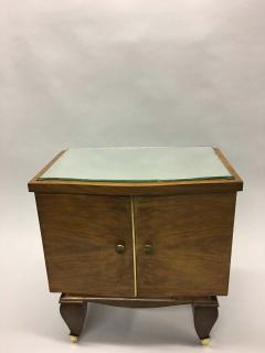 Rene Prou Pair of Mid Century Modern Neoclassical Side Tables Nightstands Rene Prou - 1811518