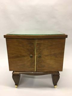 Rene Prou Pair of Mid Century Modern Neoclassical Side Tables Nightstands Rene Prou - 1811519