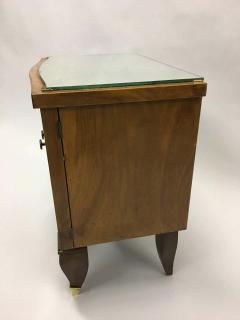Rene Prou Pair of Mid Century Modern Neoclassical Side Tables Nightstands Rene Prou - 1811520
