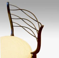 Rene Prou Pair of chairs in iron by R Prou - 1022248