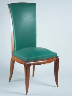 Rene Prou Ren Prou Set of Six Dining Chairs in Beech - 1600734