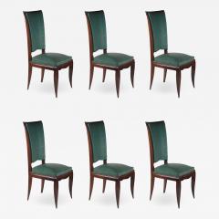 Rene Prou Rene Prou Fine Set of Six Dining Chairs - 1549848