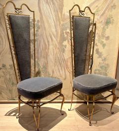 Rene Prou Rene Prou attributed charming pair of gold leaf side chairs - 3134631