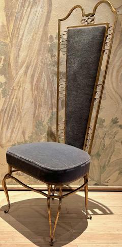 Rene Prou Rene Prou attributed charming pair of gold leaf side chairs - 3134633