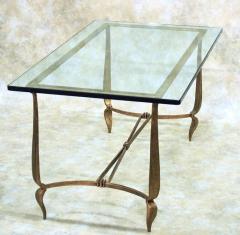 Rene Prou Rene Prou gilt iron coffee table - 3102050