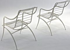 Rene Prou Rene Prou rarest set of 4 outdoor chairs in vintage condition - 1535081