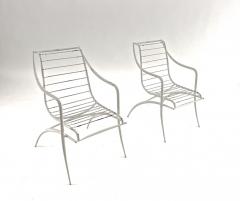 Rene Prou Rene Prou rarest set of 4 outdoor chairs in vintage condition - 1535093