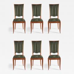 Rene Prou Rene Prou style set of 6 dining chairs - 3330716