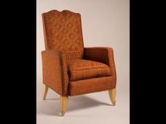 Rene Prou Rene Prou style single high backed armchair - 3316416