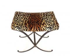 Rene Prou Rene prou french wrought iron stool c1940 - 4003296