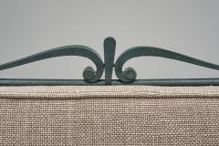 Rene Prou Set of Three Armchairs with Metal Frames by Ren Prou Attr France ca 1940s - 4603945