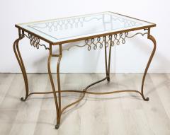 Rene Prou Superb Iron and lomis Table - 2249090