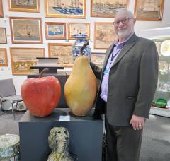 Renzo Faggioll Oversized Sculpture of an Apple by American Ceramicist Renzo Faggioll - 2827914