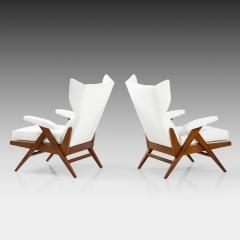 Renzo Franchi Rare Pair of Sculptural Camea Lounge Chairs by Renzo Franchi for Brianzola - 2466032