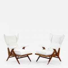 Renzo Franchi Rare Pair of Sculptural Camea Lounge Chairs by Renzo Franchi for Brianzola - 2473010