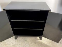 Renzo Rutili Pair of Italian Black Lacquer Modern Cabinets Renzo Rutili - 1644558