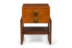 Renzo Rutili Renzo Rutili for Johnson Furniture Co American Burl Wood Nightstand - 2790038