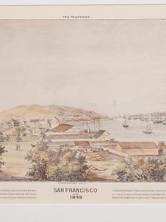 Reprint of an Old View of San Francisco Probably 19th Century - 2134546