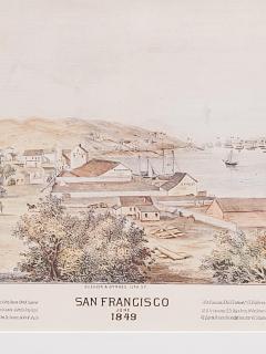 Reprint of an Old View of San Francisco Probably 19th Century - 2134549
