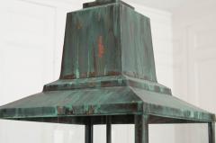 Reproduction Verdigris Copper Hanging Lantern - 1566167