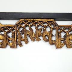 Republic Period Chinese Carved and Gilt Wood Drapes circa 1920 - 3492409