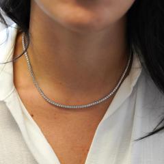 Reserved 5 Carat Lab Grown Diamond Tennis Choker Necklace - 3887822