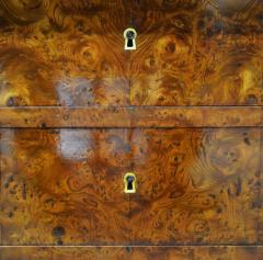 Restauration Period Burl Elm 4 drawer Commode - 1092447