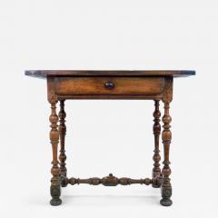 Restoration Period Louis XIII Style Walnut Writing Table - 4538570