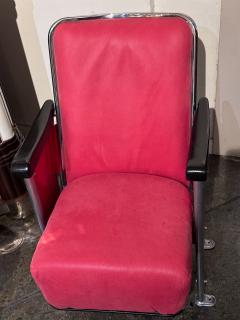 Restored Art Deco Movie Theater Seats Pair - 3783946