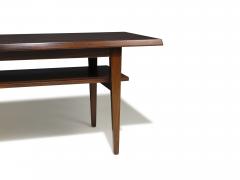 Restored Mid century Danish Rosewood Coffee Table with Shelf - 4083728