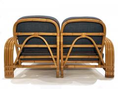 Restored Vintage Two Seater Rattan Settee 1950s - 4286300
