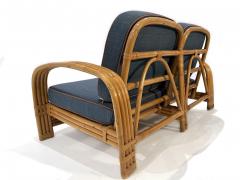 Restored Vintage Two Seater Rattan Settee 1950s - 4286855