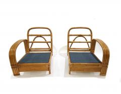 Restored Vintage Two Seater Rattan Settee 1950s - 4286993